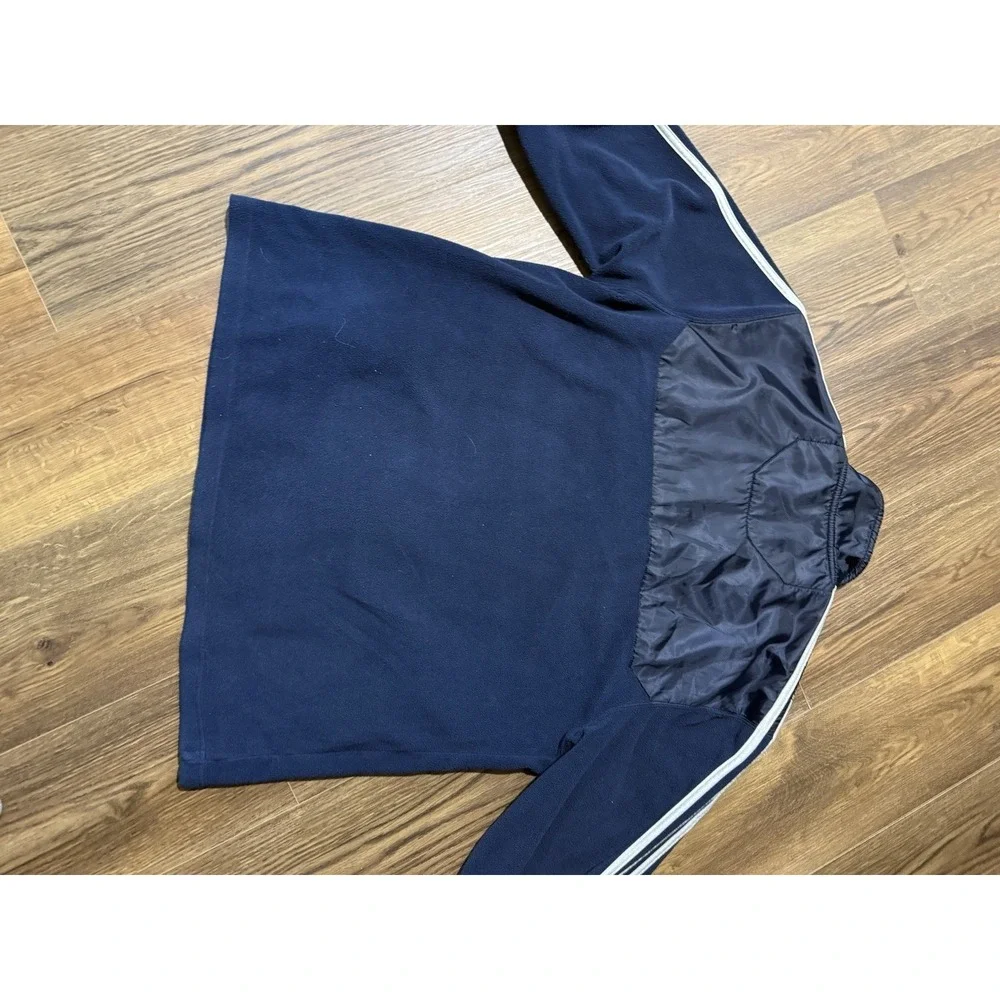 Adidas  Notre Dame Fleece Blue Full Zip Men Size Large‎